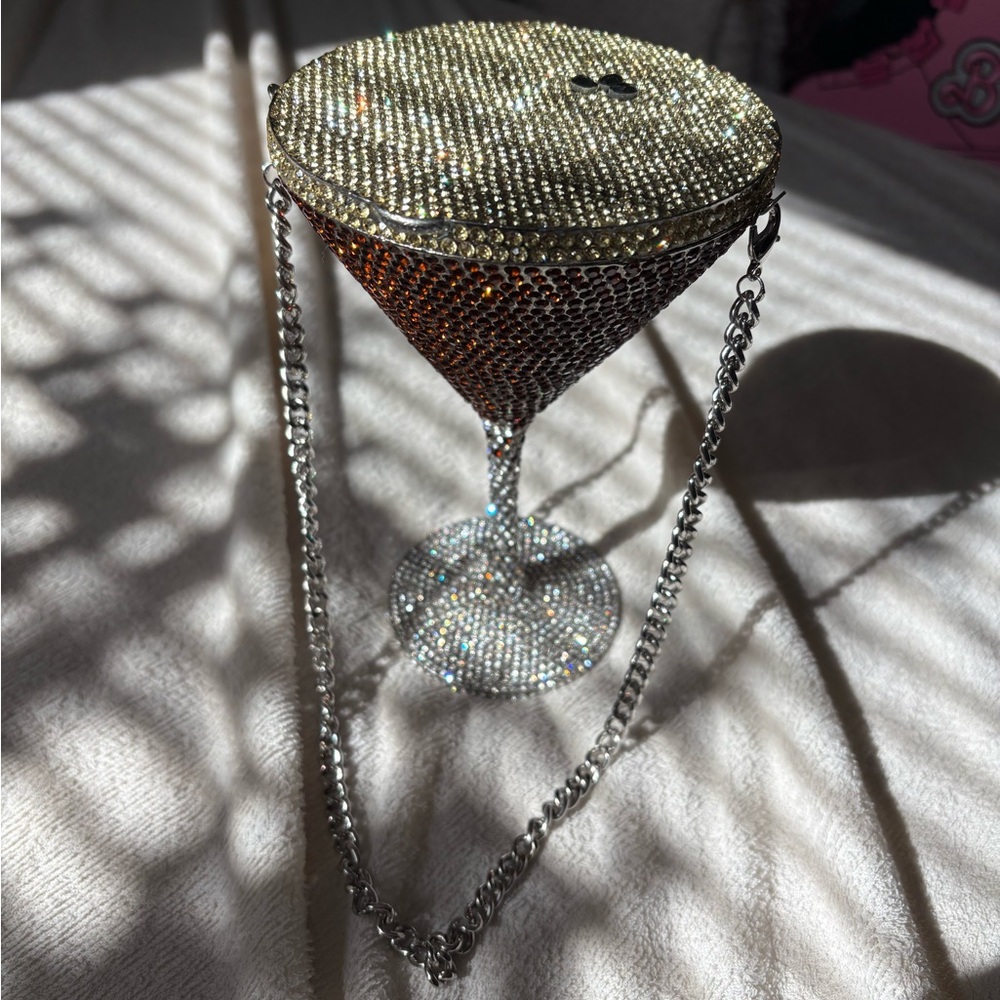 Espresso Martini Please Blinged Clutch Purse - Picture 3 of 12